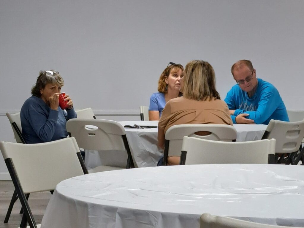 Porterville First Assembly of God Joyful Hearts Seniors at Taco Bar Potluck