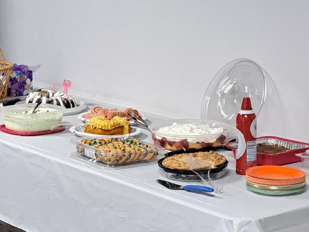 Porterville First Assembly of God Joyful Hearts Seniors enjoying a Soup Lunch in September