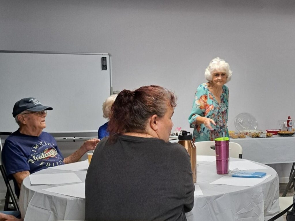 Porterville First Assembly of God Joyful Hearts Seniors enjoying a Soup Lunch in September