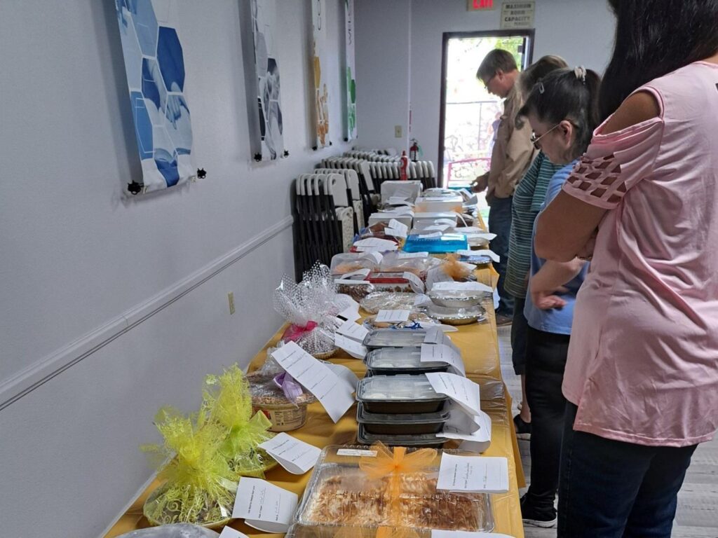 Porterville First Assembly of God congregation enjoying a soup lunch and dessert auction to benefit our children's ministry