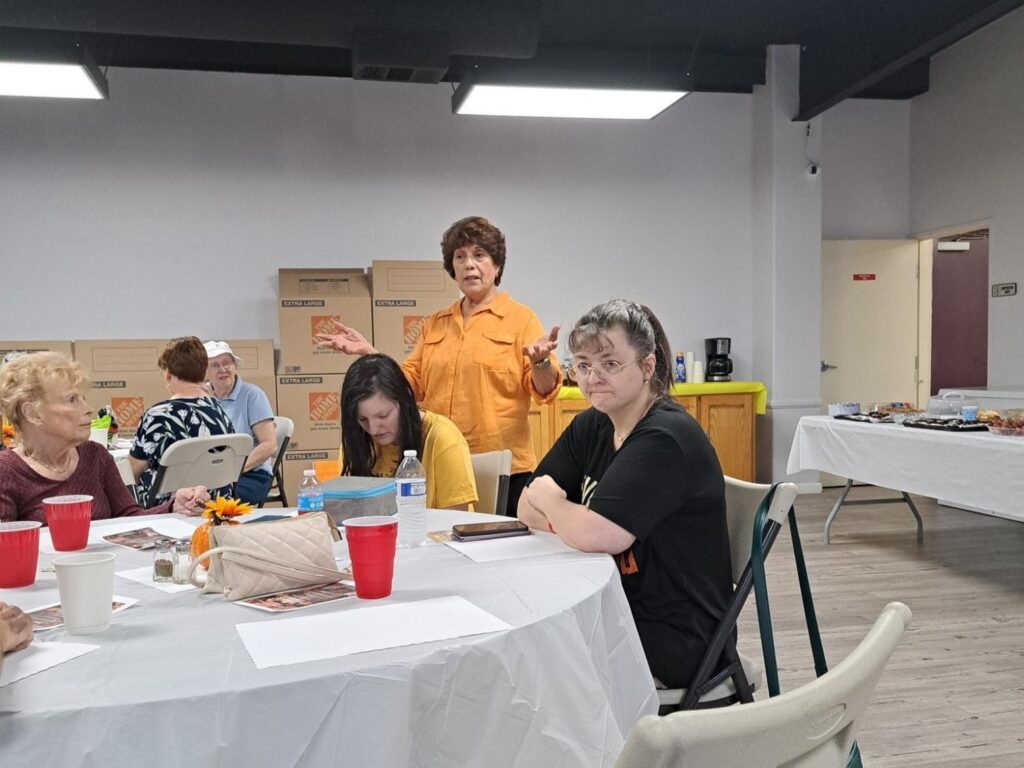 Porterville First Assembly of God Joyful Hearts seniors spaghetti lunch