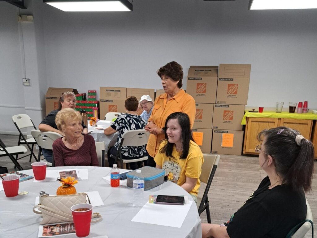 Porterville First Assembly of God Joyful Hearts seniors spaghetti lunch