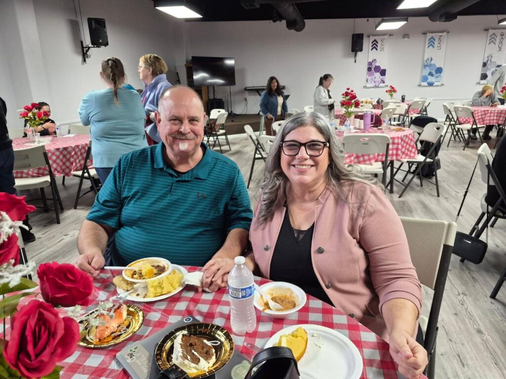 Our guest missionary enjoying our Porterville First Assembly of God chili cook-off