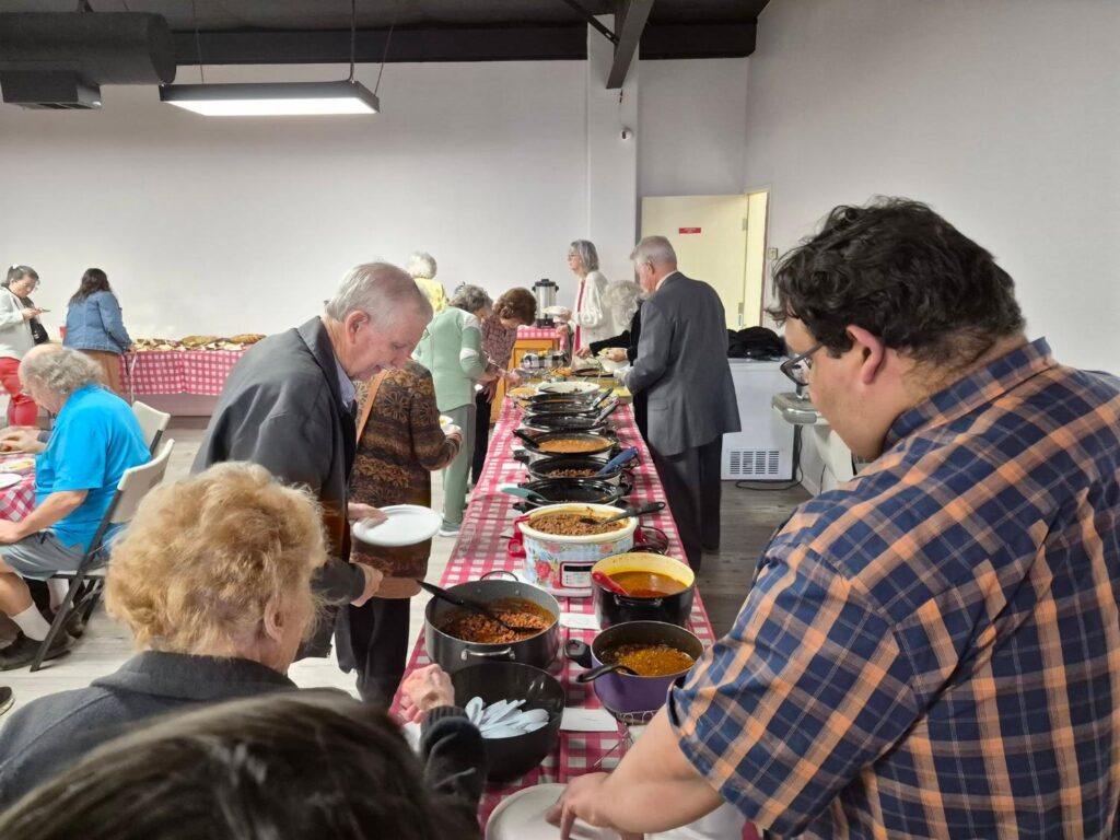 Our congregation enjoying our Porterville First Assembly of God February 2026 Chili Cook-off