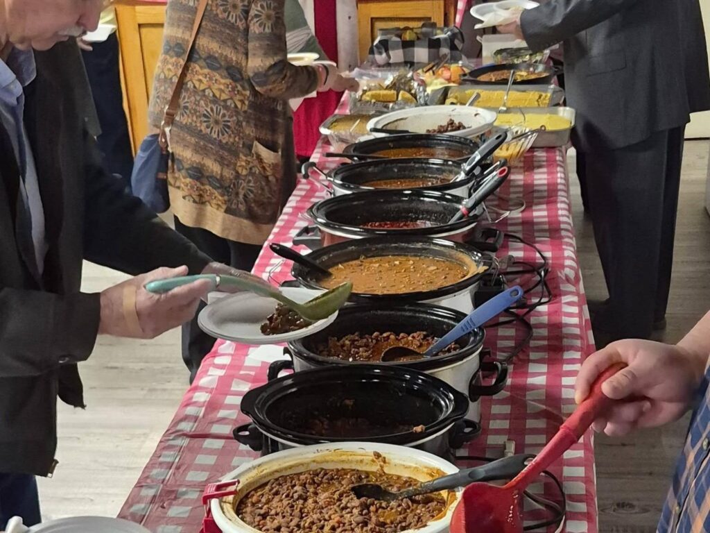 Our congregation enjoying our Porterville First Assembly of God February 2026 Chili Cook-off