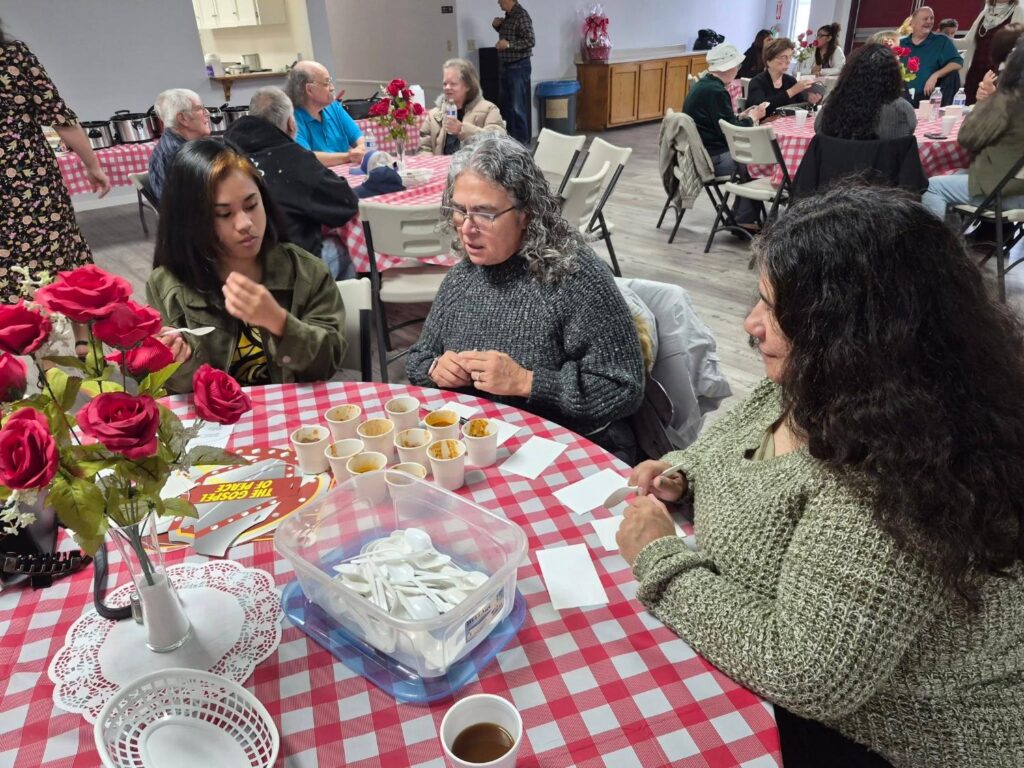 Our Porterville First Assembly of God congregation enjoying our February 2026 Chili Cook-off