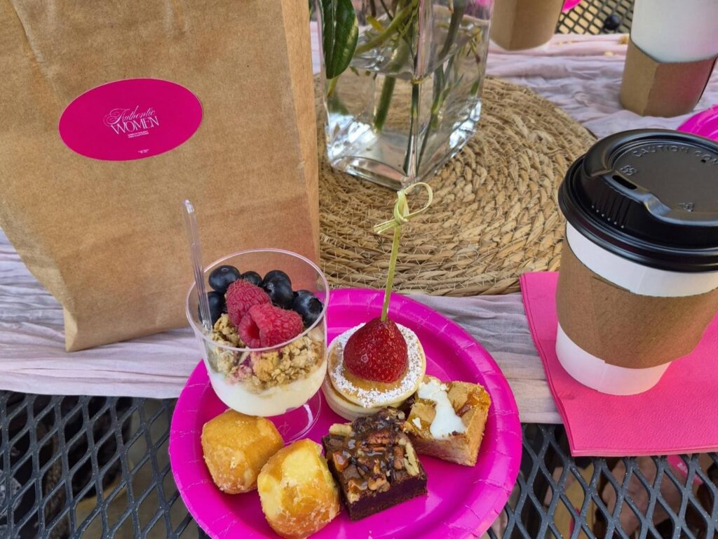 Continental breakfast at the Authentic Women's Conference