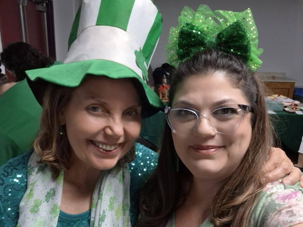 Ladies at Porterville First Assembly of God Women's St. Patrick's Day party