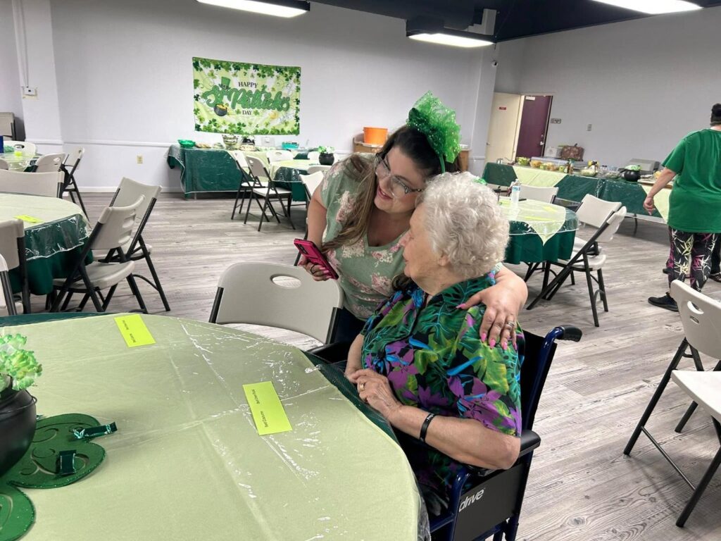 Ladies at Porterville First Assembly of God Women's St. Patrick's Day party