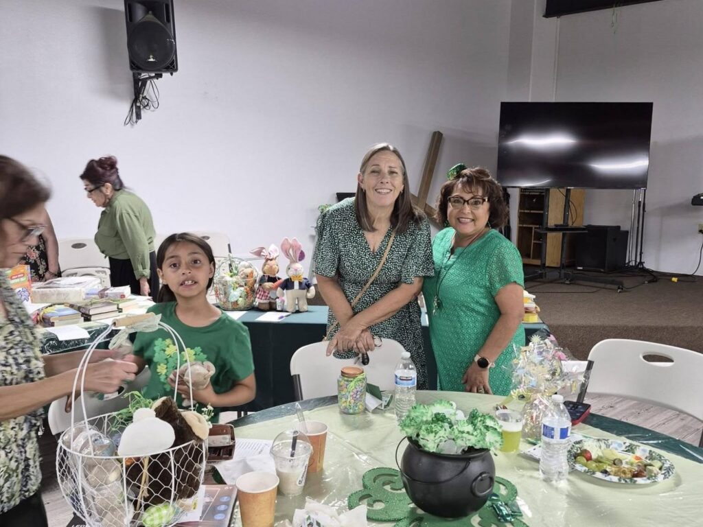 Ladies at Porterville First Assembly of God Women's St. Patrick's Day party
