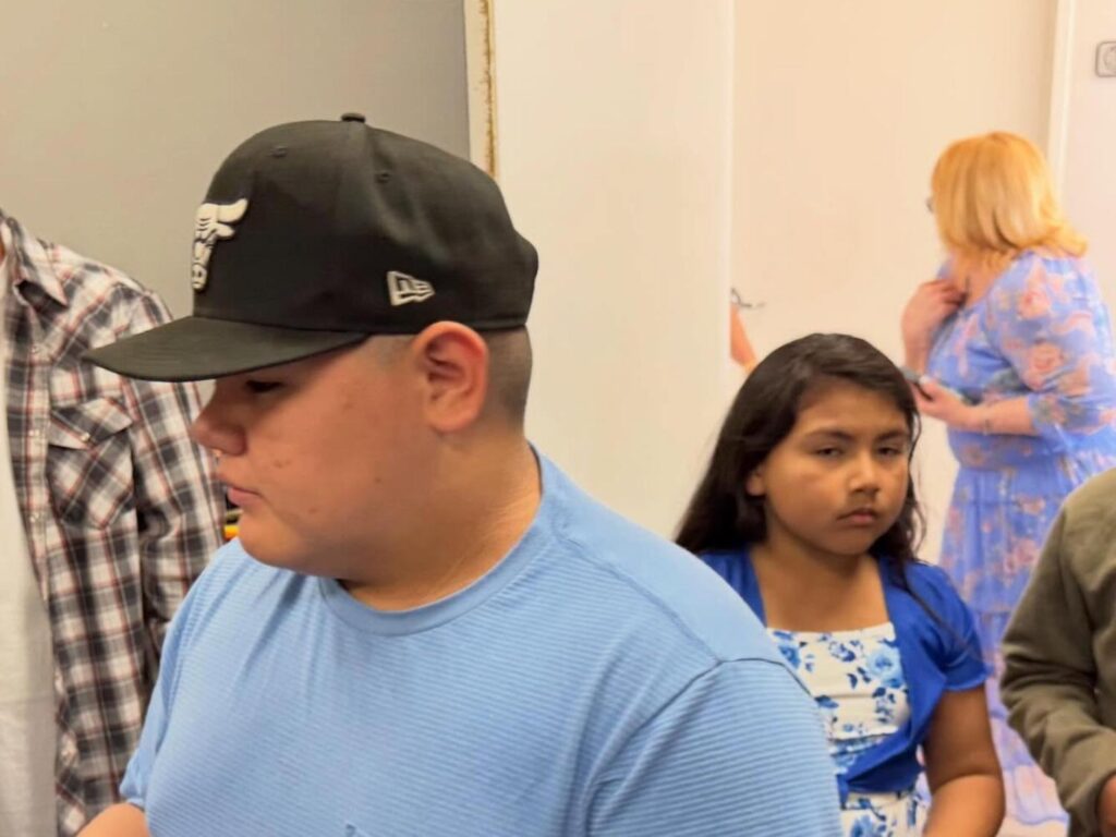 Children at Porterville First Assembly of God Easter egg hunt