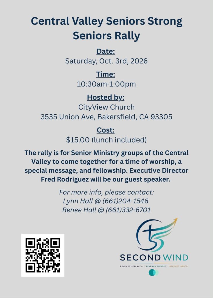 Central Valley Seniors Rally Saturday October 3rd, see the calendar page for details